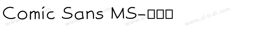 Comic Sans MS字体转换